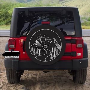 Jeep Tire Cover - Custom made - brand new condition.